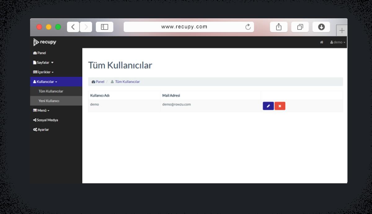 User Settings